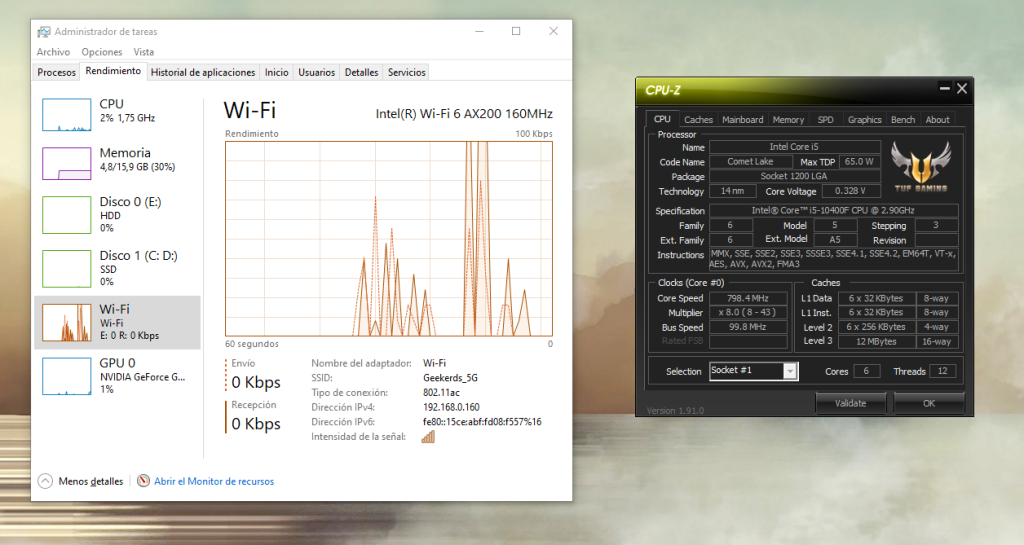 Rendimiento de una PC