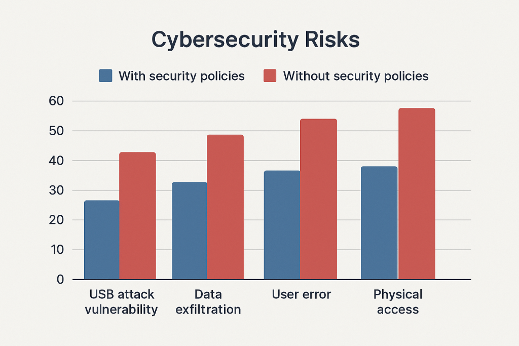 Comparativa riesgos de seguridad