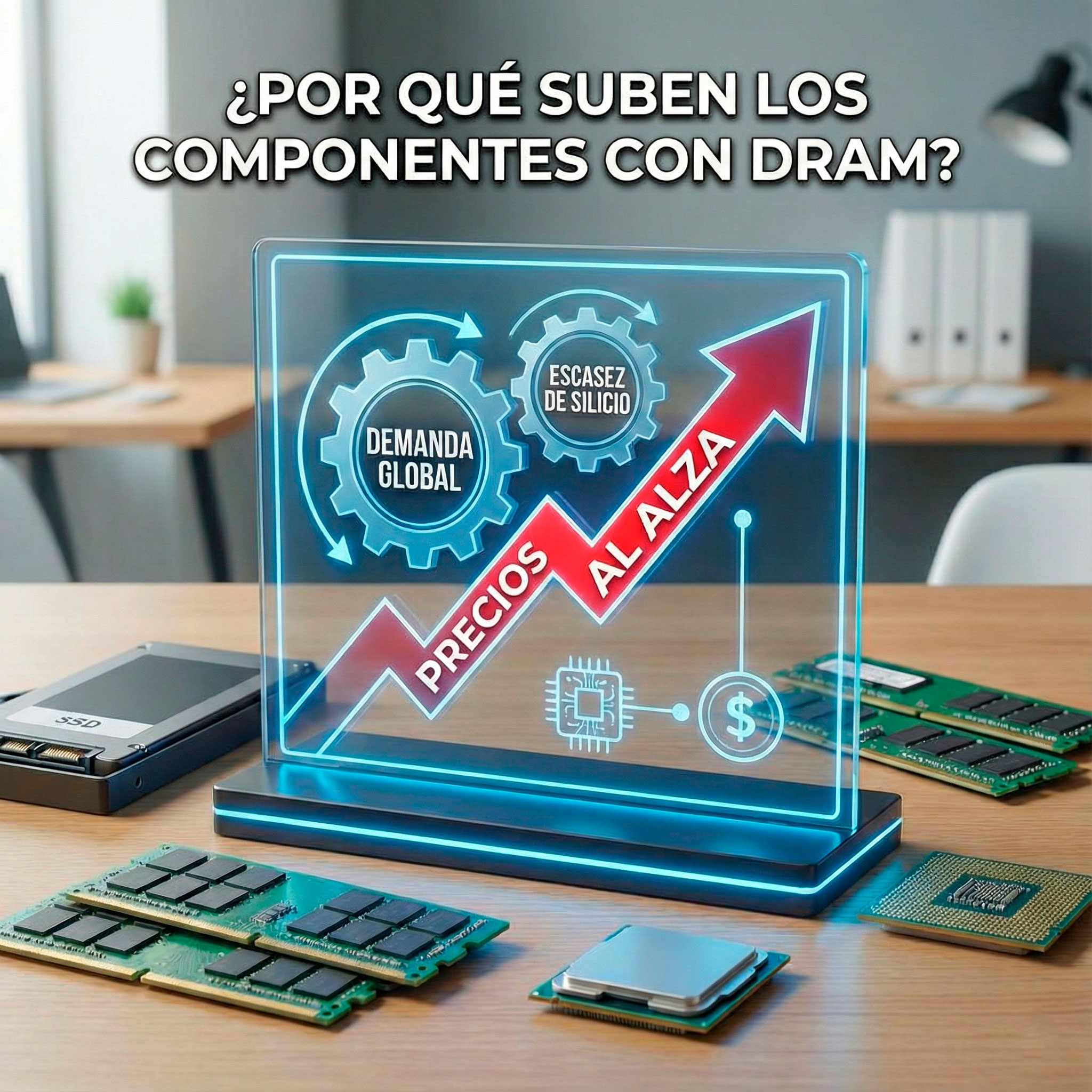 Escalada de precios en tecnología: memorias, ssd's, tarjetas de video, etc.