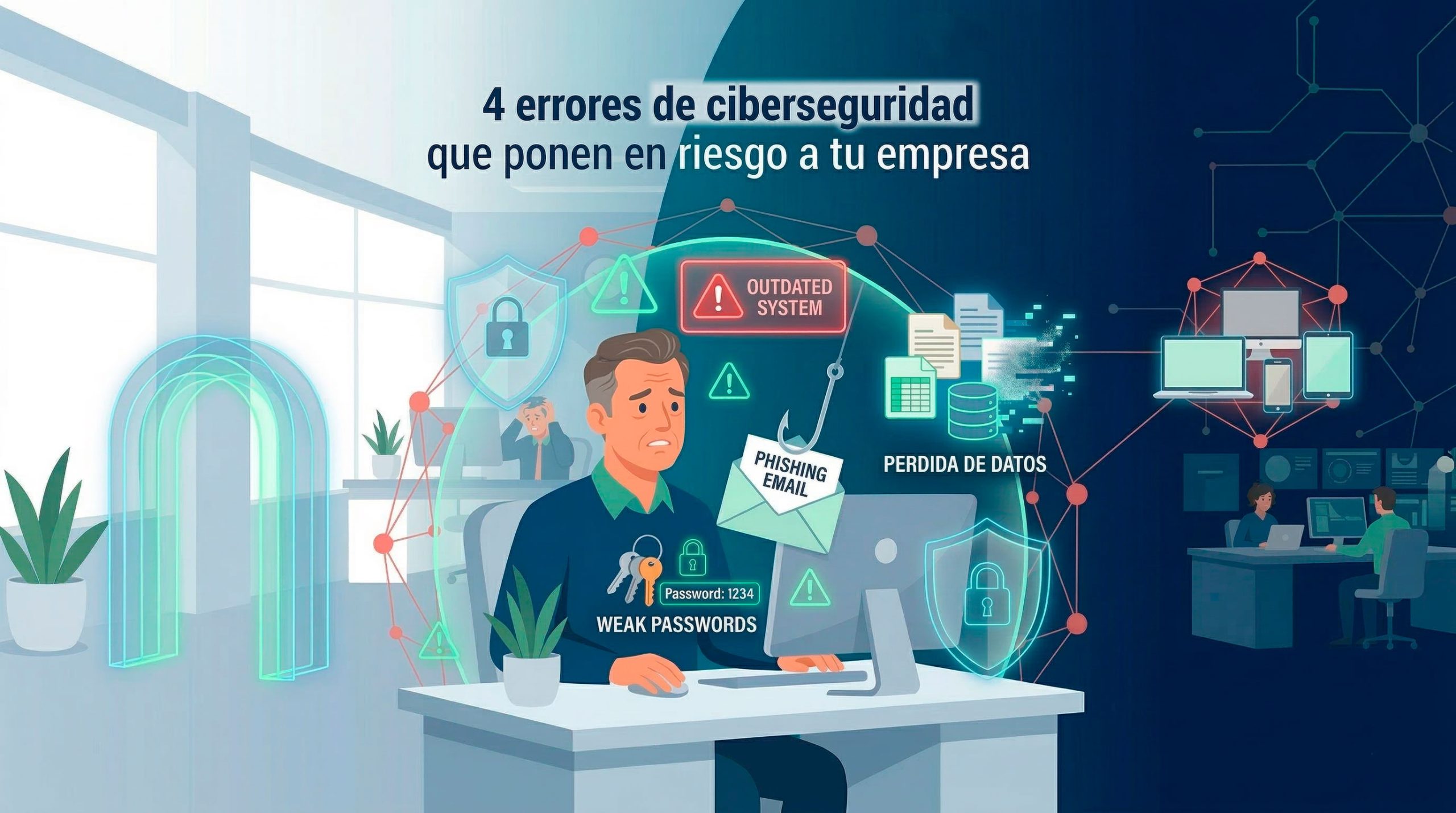 4 errores comunes de ciberseguridad en las PyMES